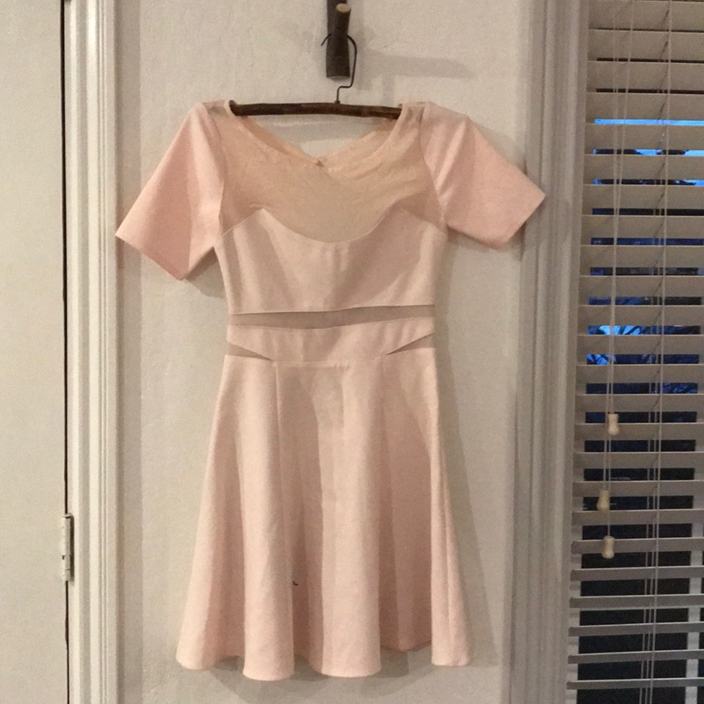 Elizabeth and James sheer paneling dress NWT